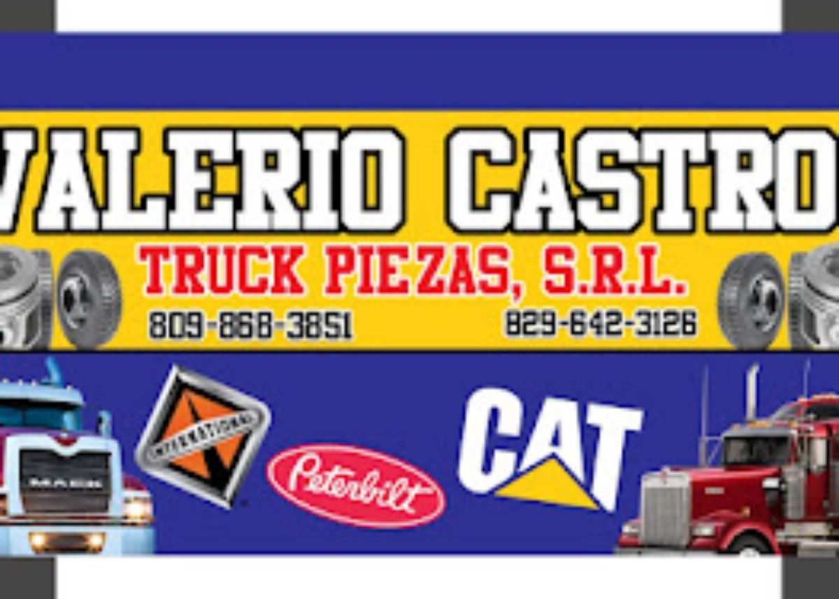 Letrero de Valerio Castro Truck Piezas